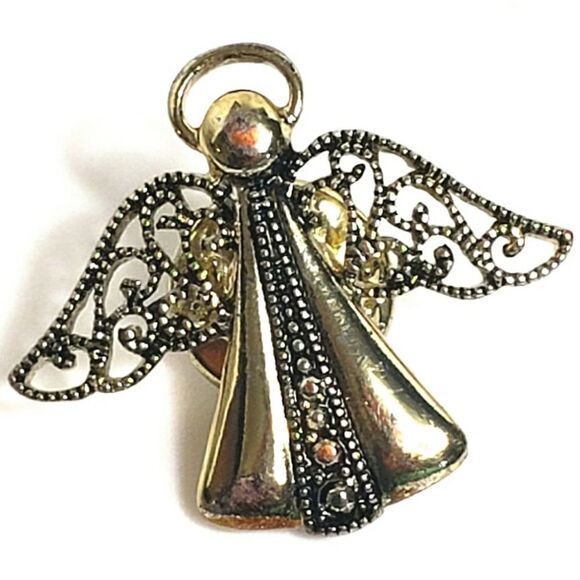 VINTAGE Guardian Angel Tack Pin - Picture 1 of 3